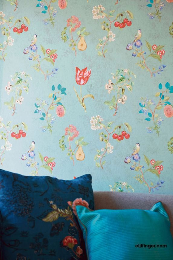 Wallpaper with flowers and birds 375022, Pip Studio 4, Eijffinger