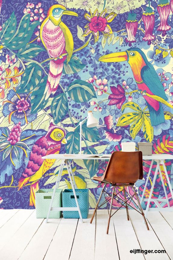 Colorful wall mural with birds 364122, Wallpower Junior, Eijffinger