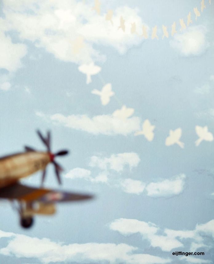 Wall mural - Airplanes and balloons 364168, Wallpower Junior, Eijffinger