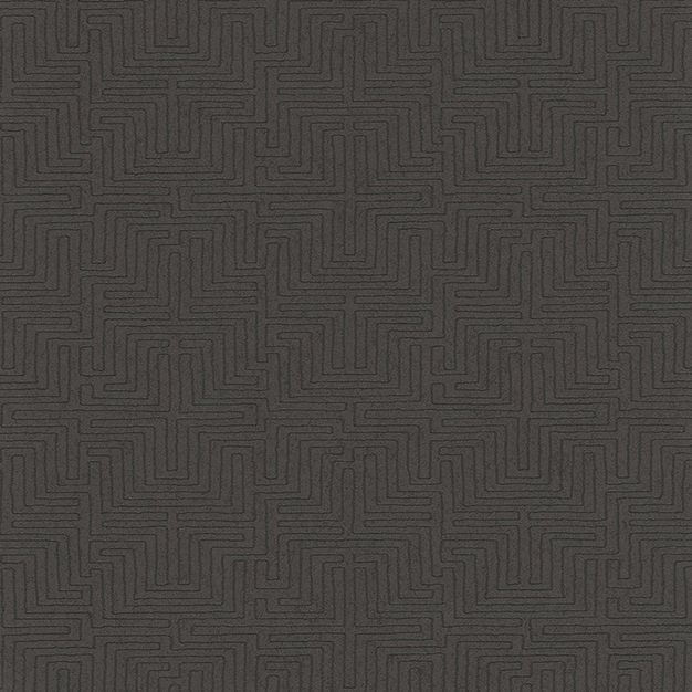Geometric non-woven wallpaper for walls, brown-black, 376063, Siroc, Eijffinger