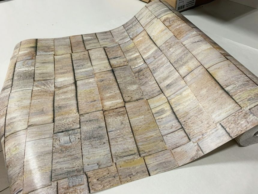 Self-adhesive film /self-adhesive wallpaper wooden prisms, width 45 cm, 13780, Gekkofix