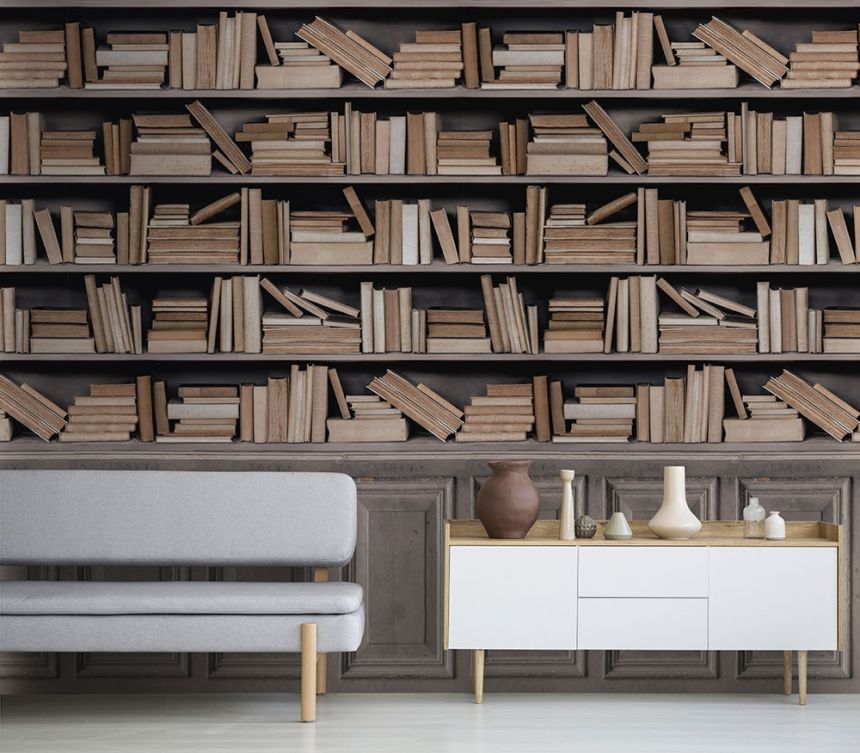 Wall mural Library A41601, 159 x 280 cm, Historian, Murals, Grandeco