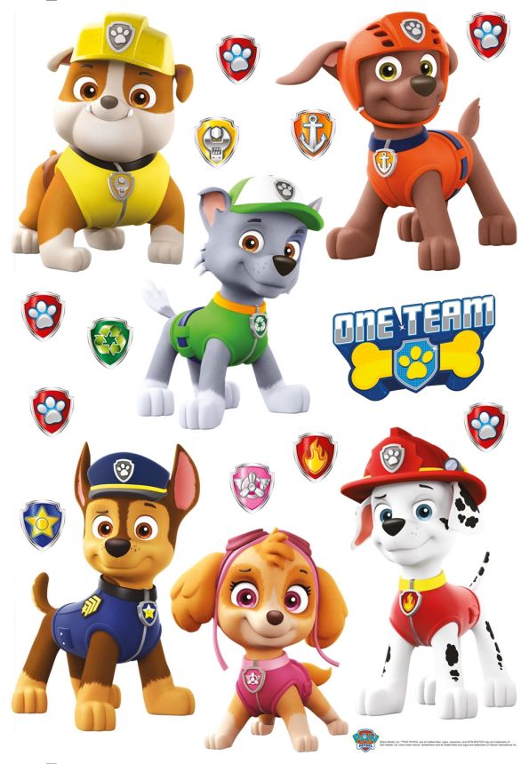 Children's wall sticker na zeď DK 1733, Disney, Paw Patrol, AG Design