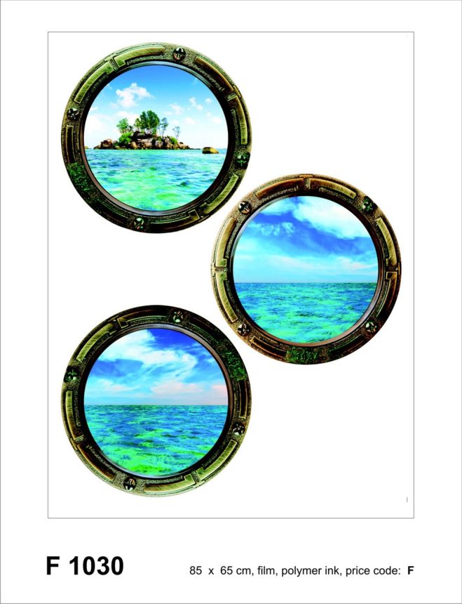 Self-adhesive wall decoration F 1030, Ship windows, AG Design