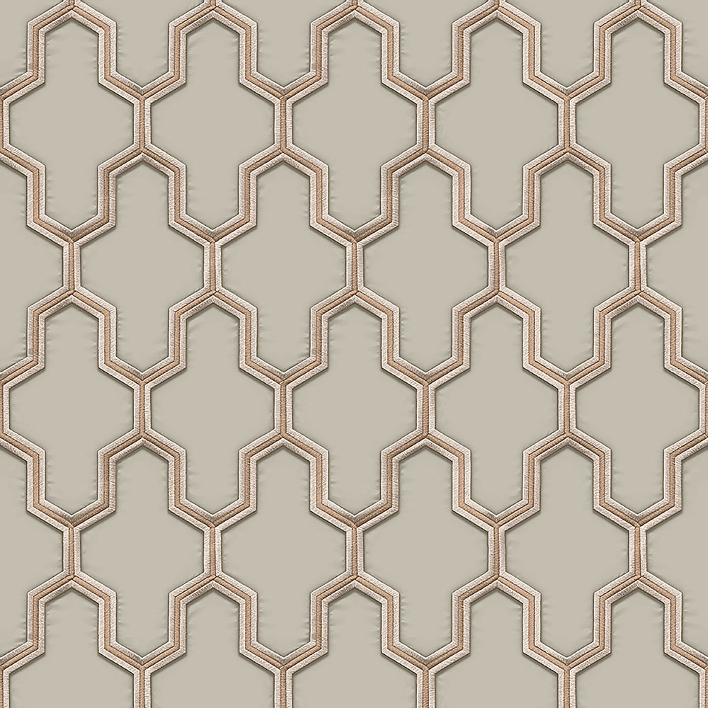 Luxury non-woven wallpaper, geometric pattern WF121023, Wall Fabric, ID Design 