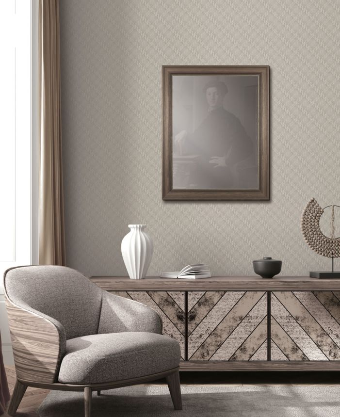 Luxury wallpaper herringbone weave WF121045, Wall Fabric, ID Design 