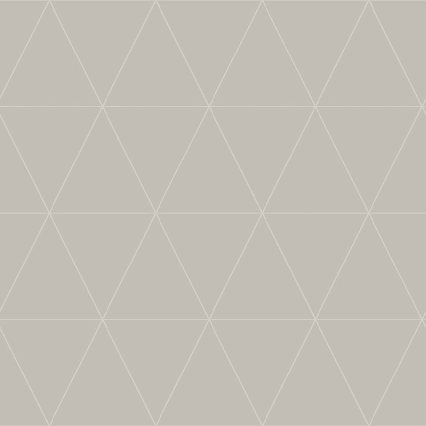 Metallic beige wallpaper with triangles 347744, City Chic, Origin 