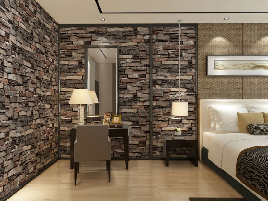 Washable stone wallpaper, stone wall imitation, 555191, Old Friends 3, Vavex 2025