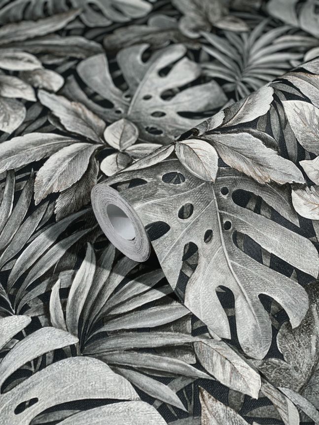 Luxury brown wallpaper with leaves 33305, Botanica, Marburg