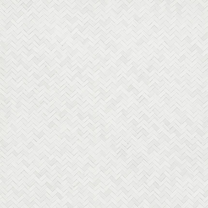 Luxury grey-white wallpaper, woven bamboo 33315, Botanica, Marburg