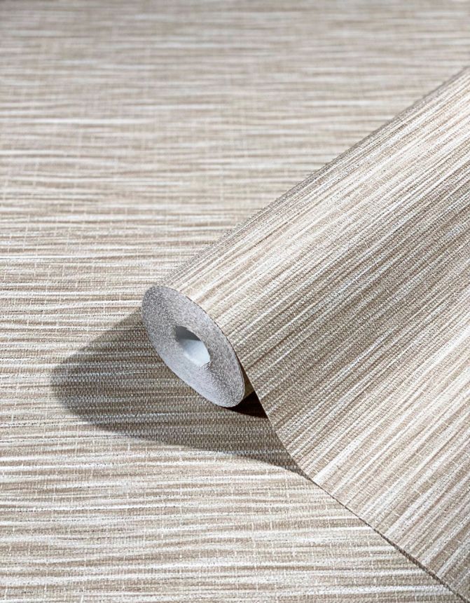 Luxury beige wallpaper, woven raffia pattern 33316, Botanica, Marburg