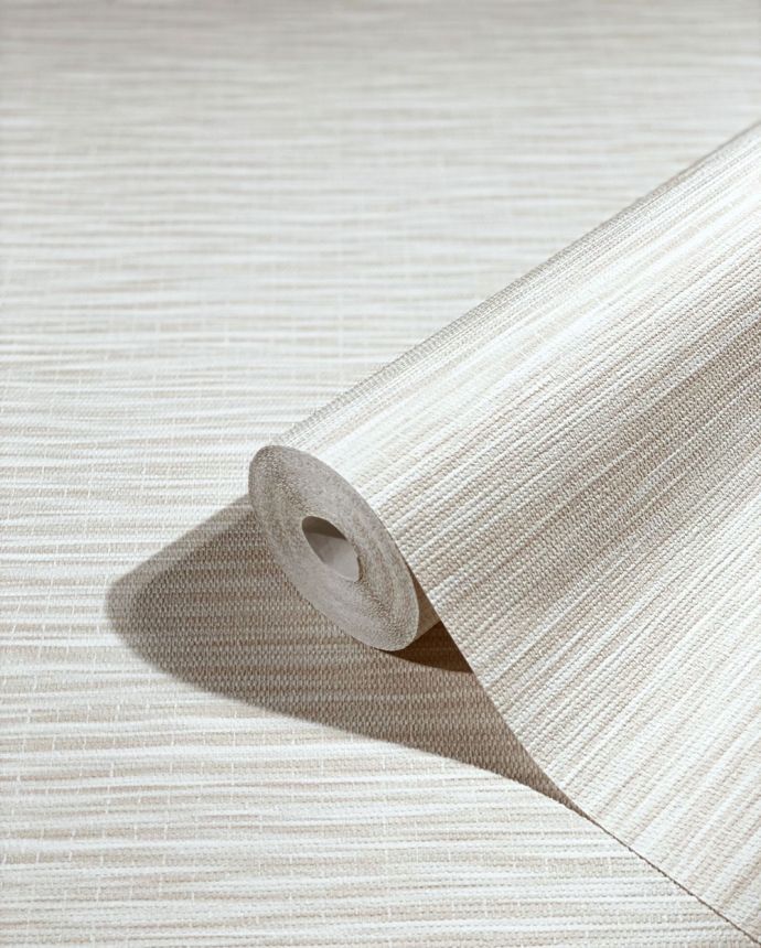 Luxury cream wallpaper, woven raffia pattern 33318, Botanica, Marburg
