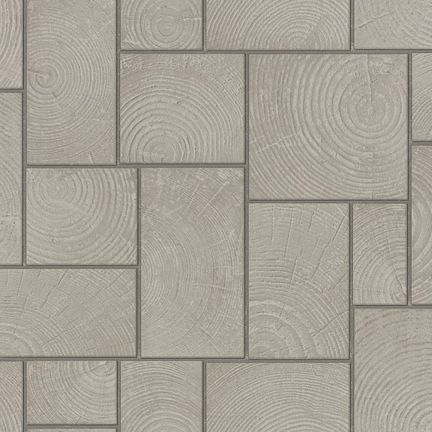 Beige wood effect wallpaper 33225, Natural Opulence, Marburg