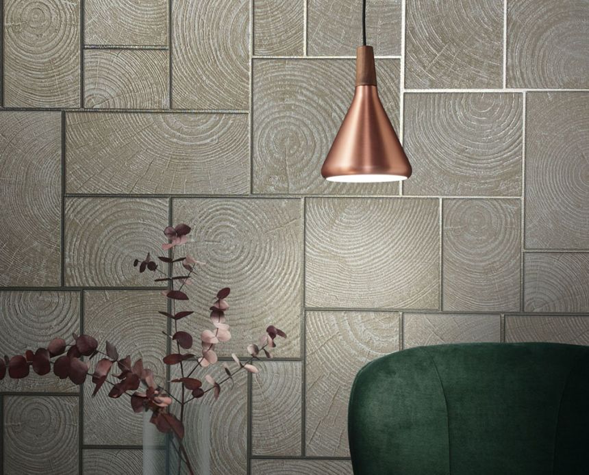 Beige wood effect wallpaper 33225, Natural Opulence, Marburg