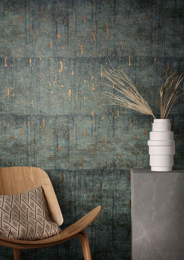 Black-bronze concrete imitation wallpaper 33239, Natural Opulence, Marburg