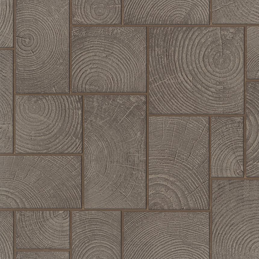 Brown wood effect wallpaper 33251, Natural Opulence, Marburg