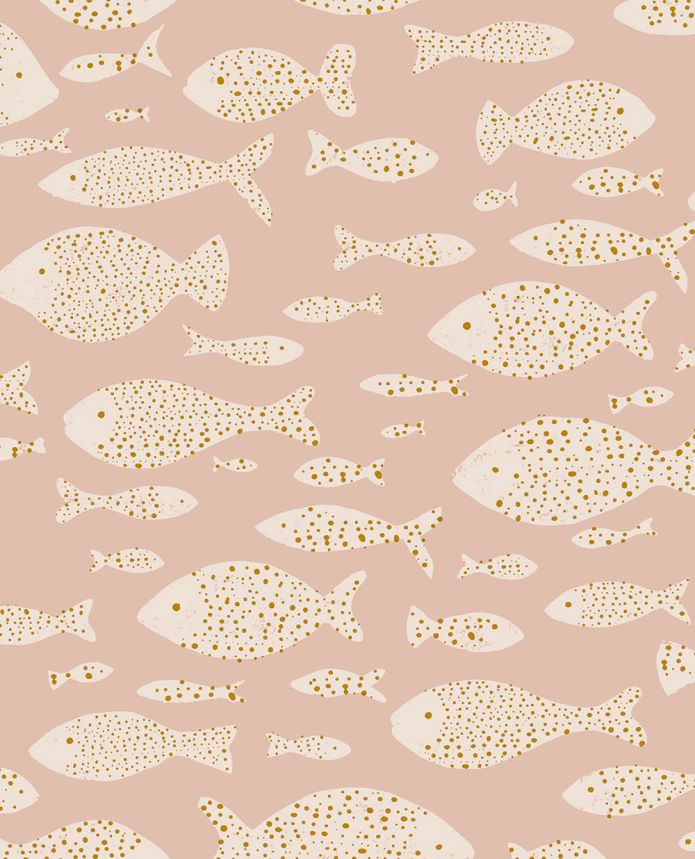 Pink wallpaper with fisheses 323001, Explore, Eijffinger