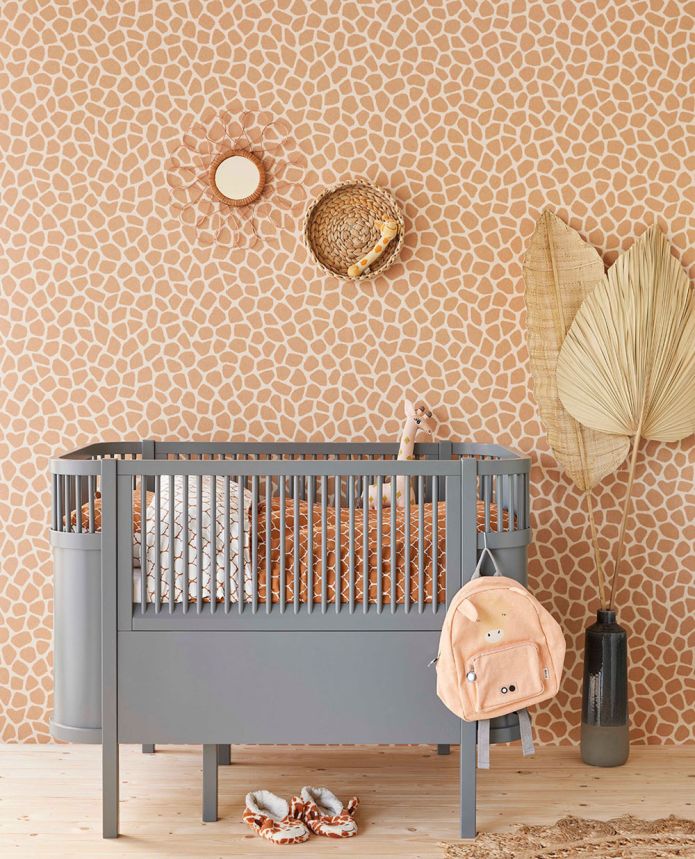 Ocher wallpaper, imitation giraffe skin 323034, Explore, Eijffinger