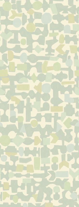 Green-blue geometric wall mural 323102, 1,06x2,8m, Explore, Eijffinger