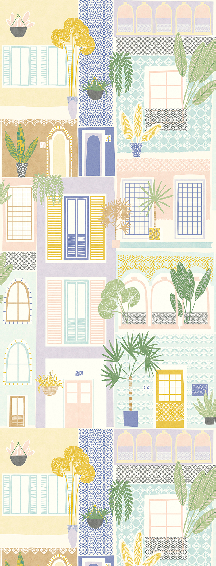 Wall mural with windows 323105  1,06x2,8m Explore Eijffinger