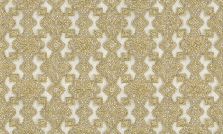 Luxury gold-cream non-woven wallpaper with ornaments, 86006, Valentin Yudashkin 5, Emiliana Parati