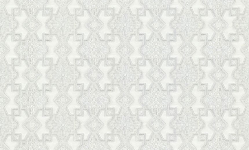 Luxury white-silver non-woven wallpaper with ornaments, 86009, Valentin Yudashkin 5, Emiliana Parati