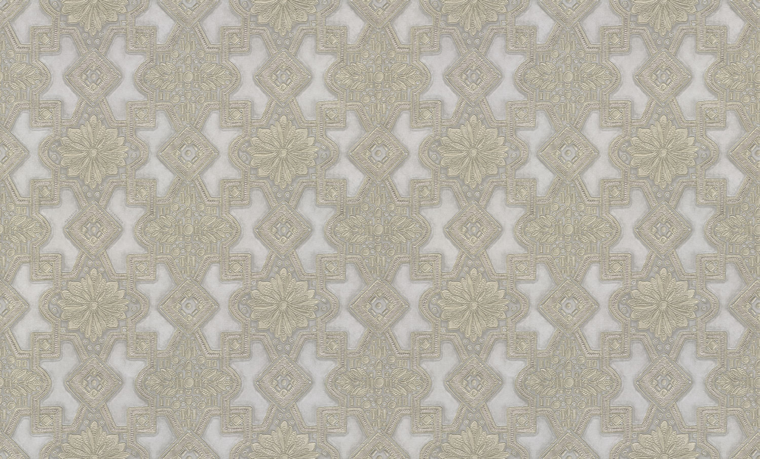 Luxury grey-gold non-woven wallpaper with ornaments, 86015, Valentin Yudashkin 5, Emiliana Parati