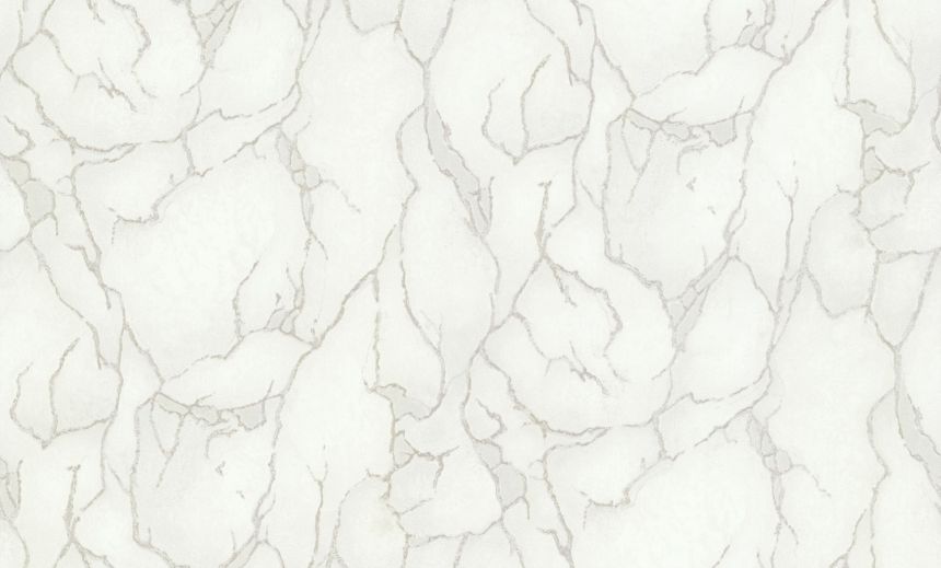 Luxury white-silver non-woven wallpaper, stone imitation, 86028, Valentin Yudashkin 5, Emiliana Parati