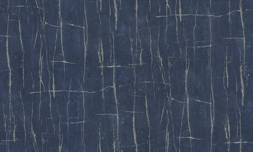 Luxury blue-gold wallpaper, imitation of cracked plaster, 86048, Valentin Yudashkin 5, Emiliana Parati