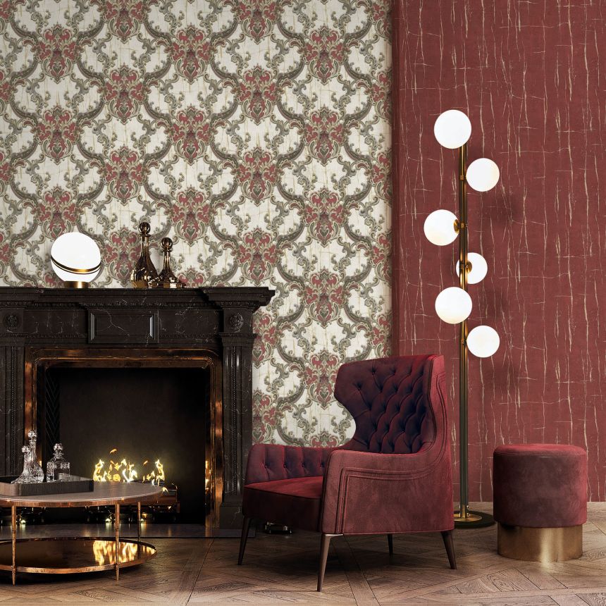 Luxury black wallpaper, imitation of cracked plaster, 86051, Valentin Yudashkin 5, Emiliana Parati