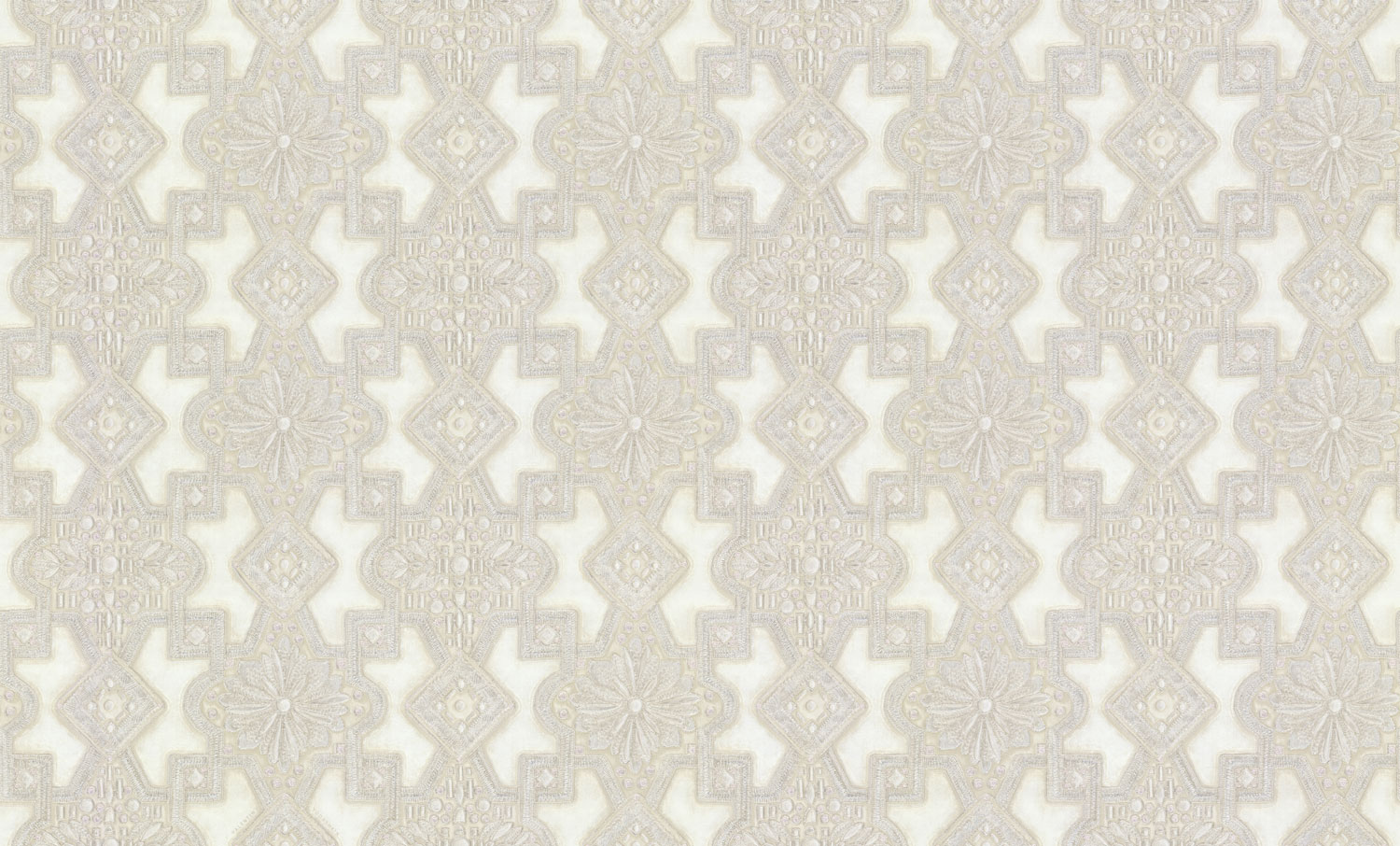 Luxury beige-silver non-woven wallpaper with ornaments, 86016, Valentin Yudashkin 5, Emiliana Parati