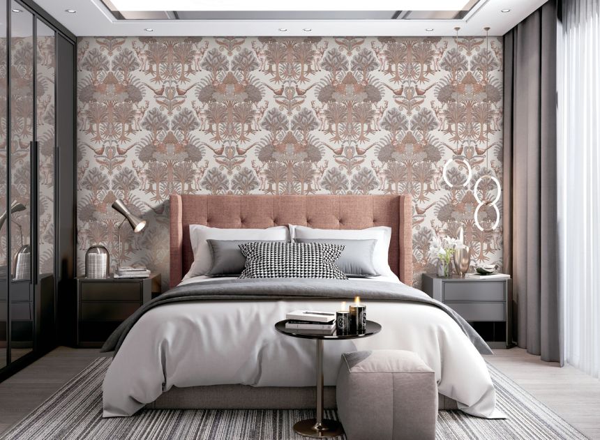 Luxury wallpaper, trees, animals, TP422301, Tapestry, Design ID