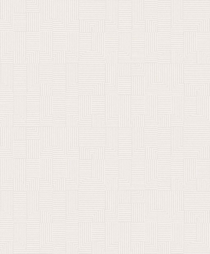 White geometric pattern wallpaper,  ILA402, Aquila, Khroma by Masureel