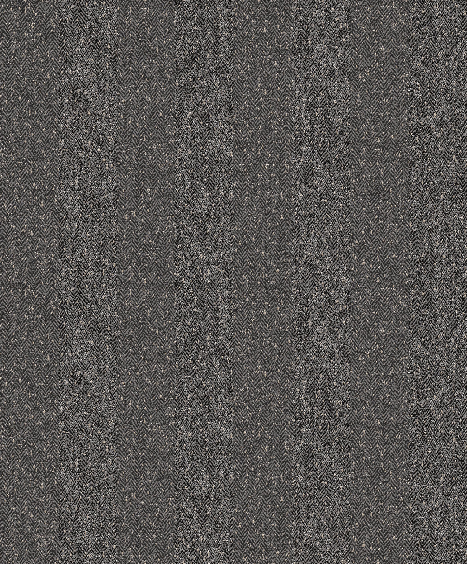 Black wallpaper, imitation tweed striped fabric, ILA605, Aquila, Khroma by Masureel