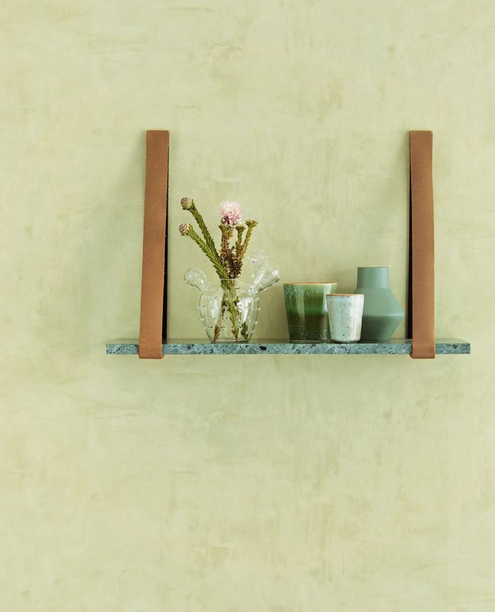 Green wallpaper, stucco plaster, 333220, Unify, Eijffinger