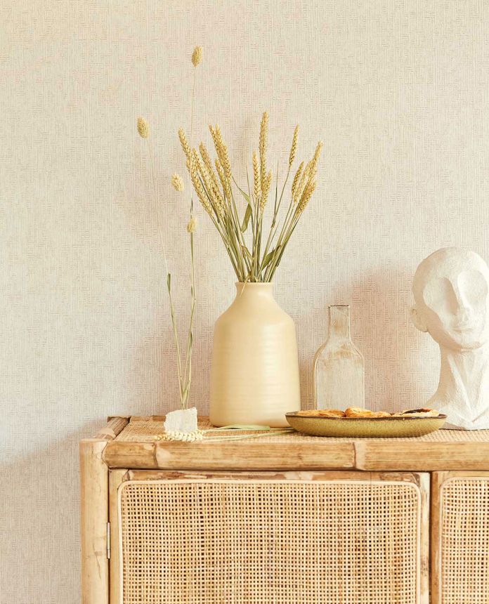 Cream non-woven wallpaper, geometrický vzorek, 333298, Unify, Eijffinger