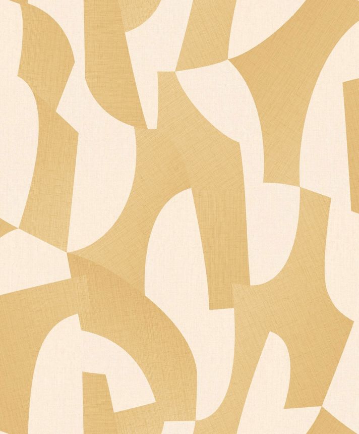 Ocher geometric wallpaper, AL26271, Allure, Decoprint