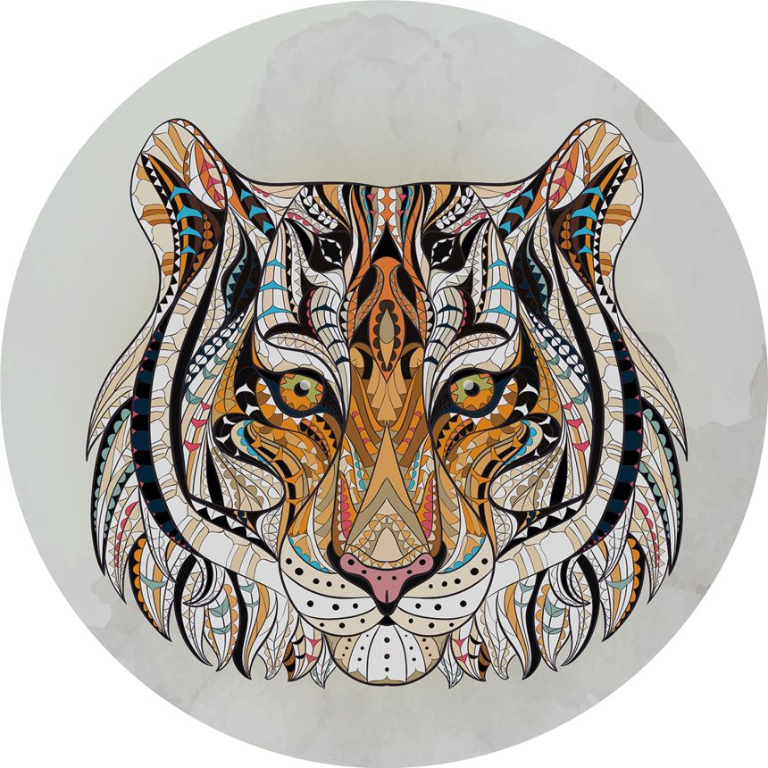 Pre-pasted non-woven wallpaper, Tiger decoration, PLC018, Platinum Shapes, Decoprint