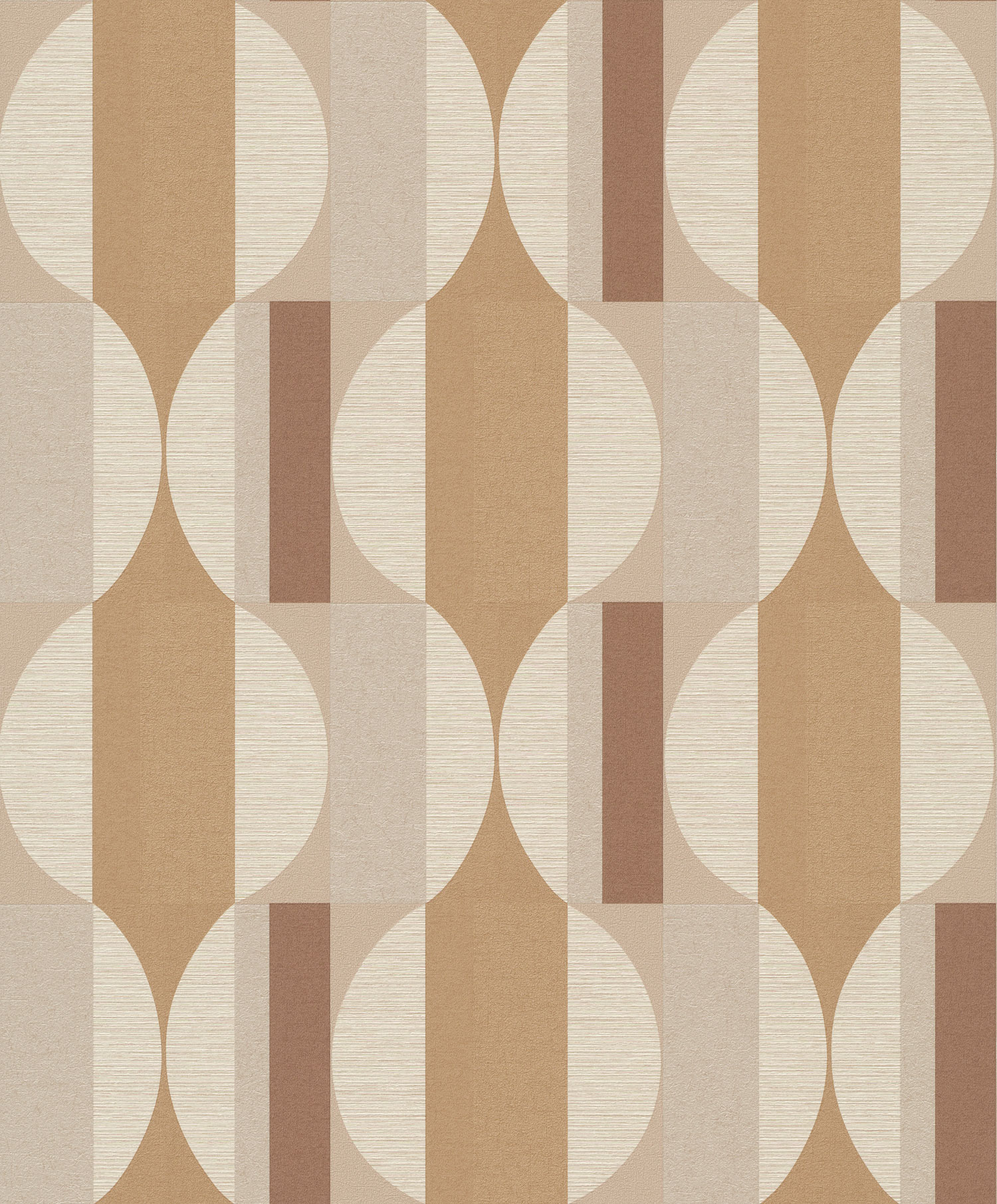 Brown-beige geometric pattern wallpaper, CU3105, Cumaru, Grandeco