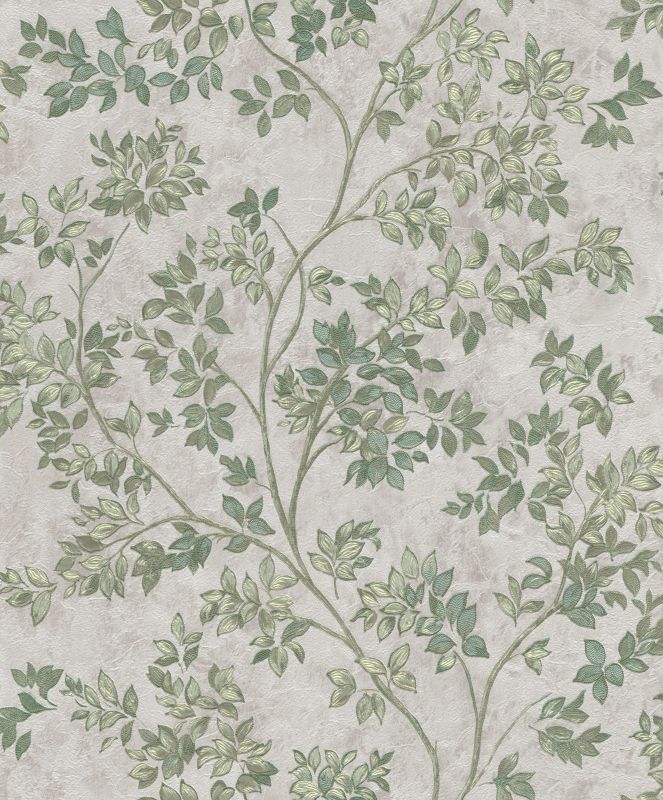 Luxury wallpaper with twigs, leaves, Z21701, Tradizione Italiana, Zambaiti Parati