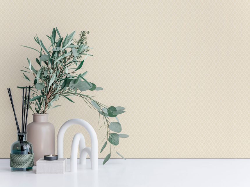 Light beige geometric wallpaper, Z21736, Tradizione Italiana, Zambaiti Parati