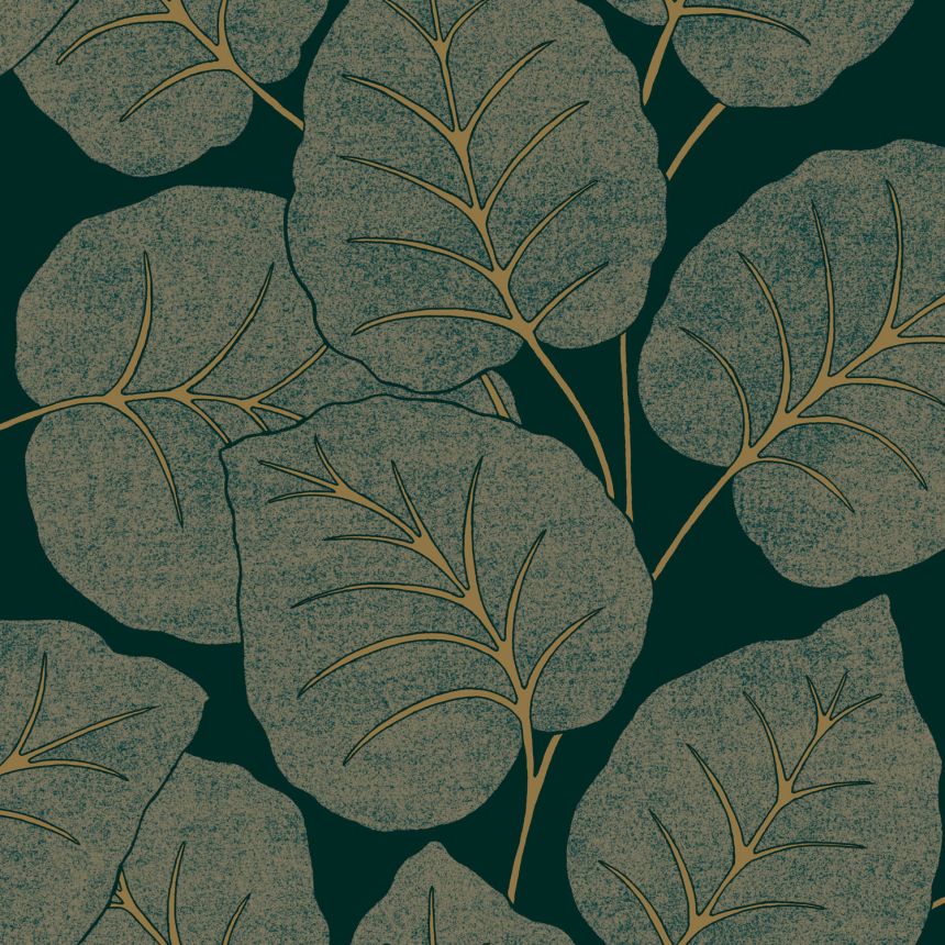 Green wallpaper, leaves, A63502, Vavex 2025
