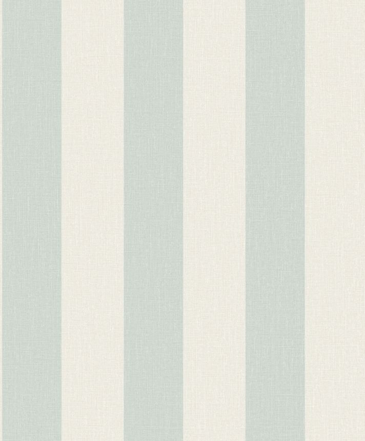 Pale blue striped wallpaper, fabric imitation, AT4028, Atmosphere, Grandeco
