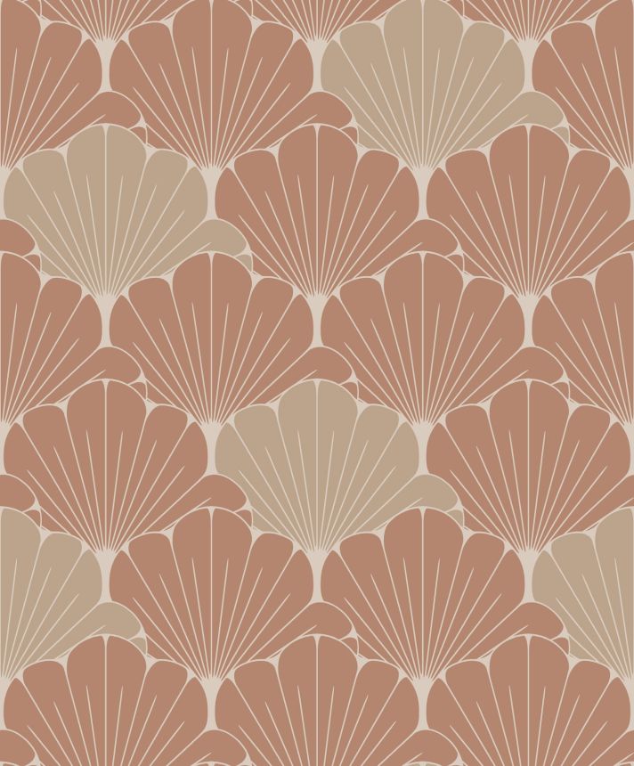 Brown-gold floral wallpaper, M64005, Elegance, Ugepa