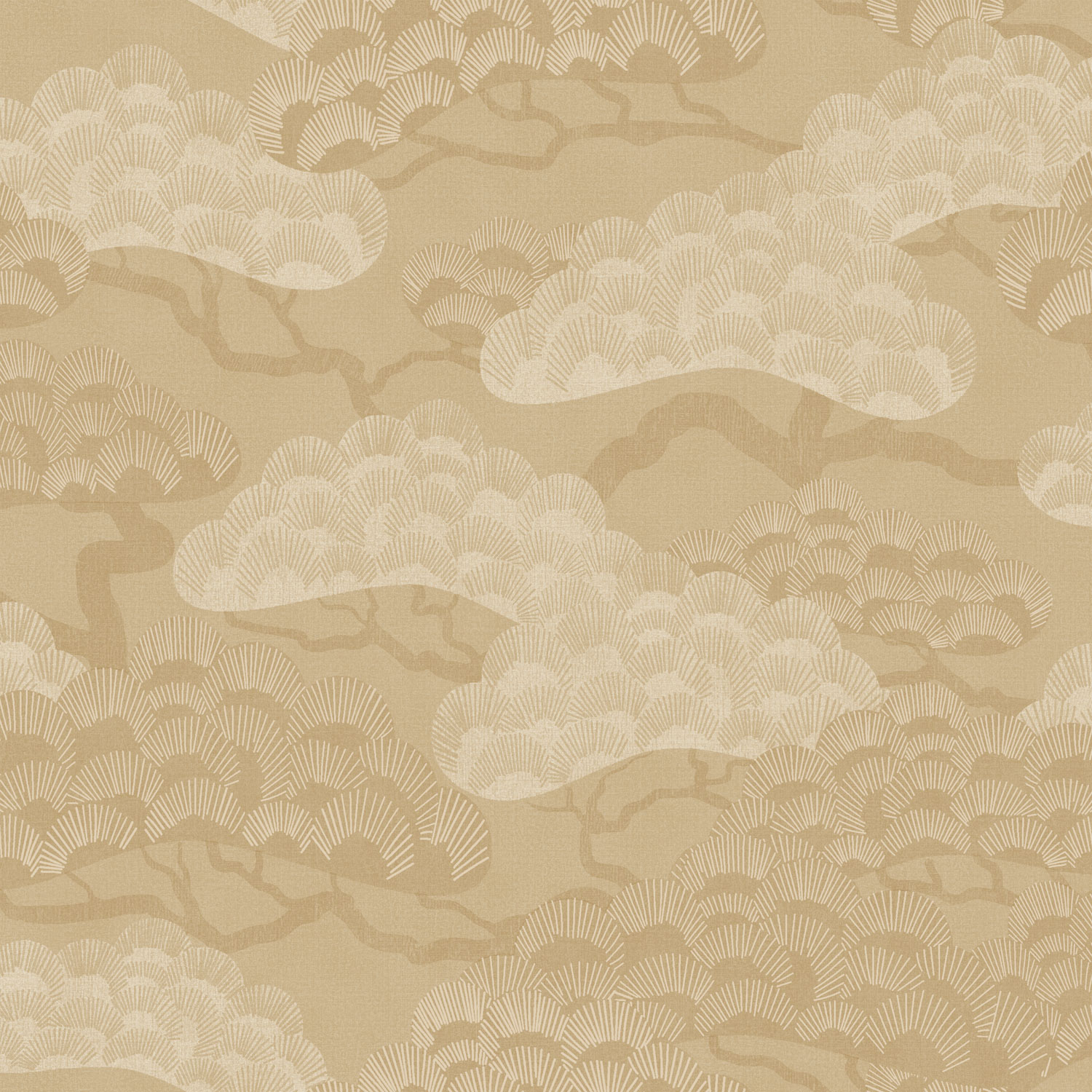 Beige wallpaper, twigs, trees, M64402, Elegance, Ugepa