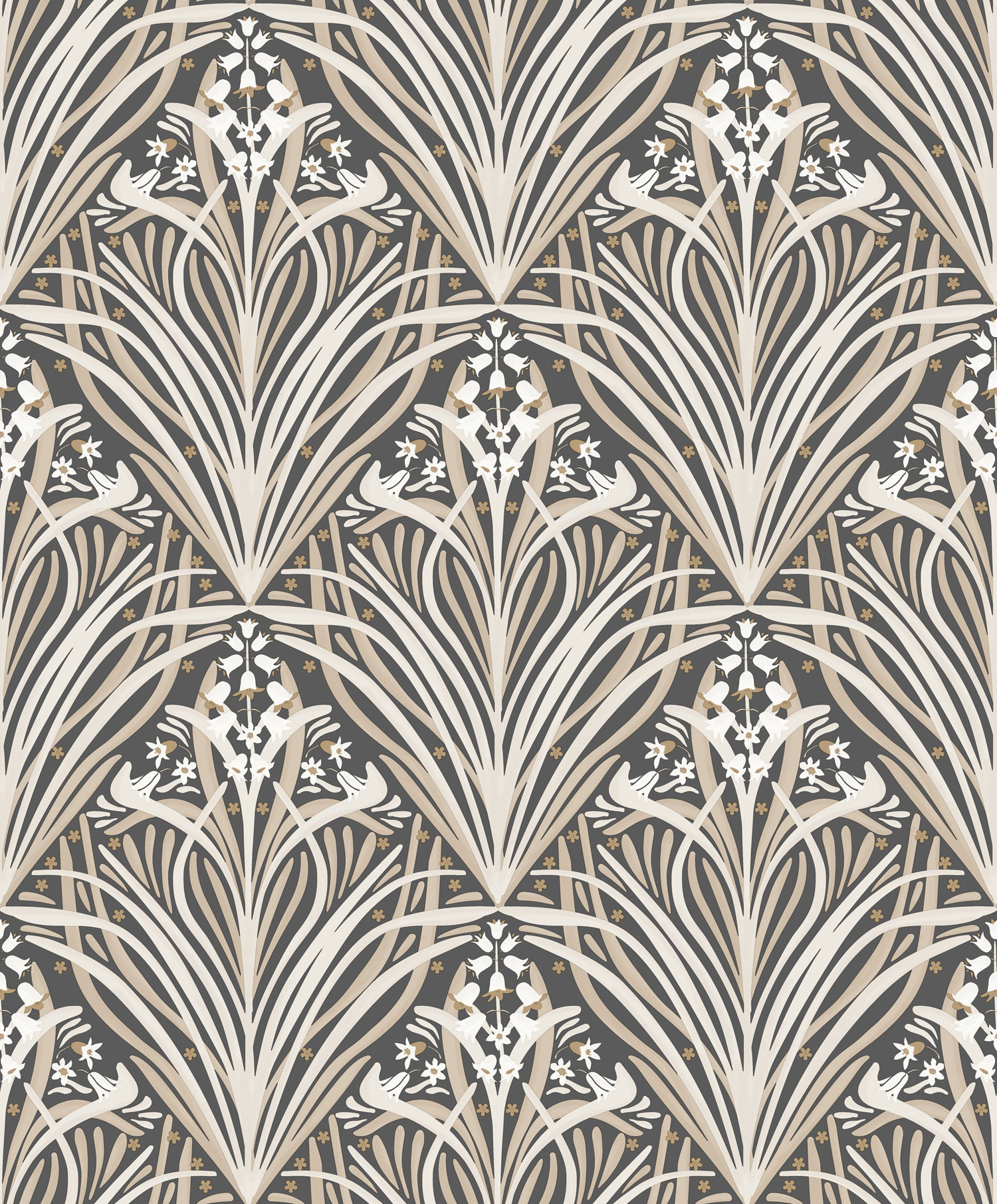 Floral wallpaper, Art Deco, M66109, Elegance, Ugepa
