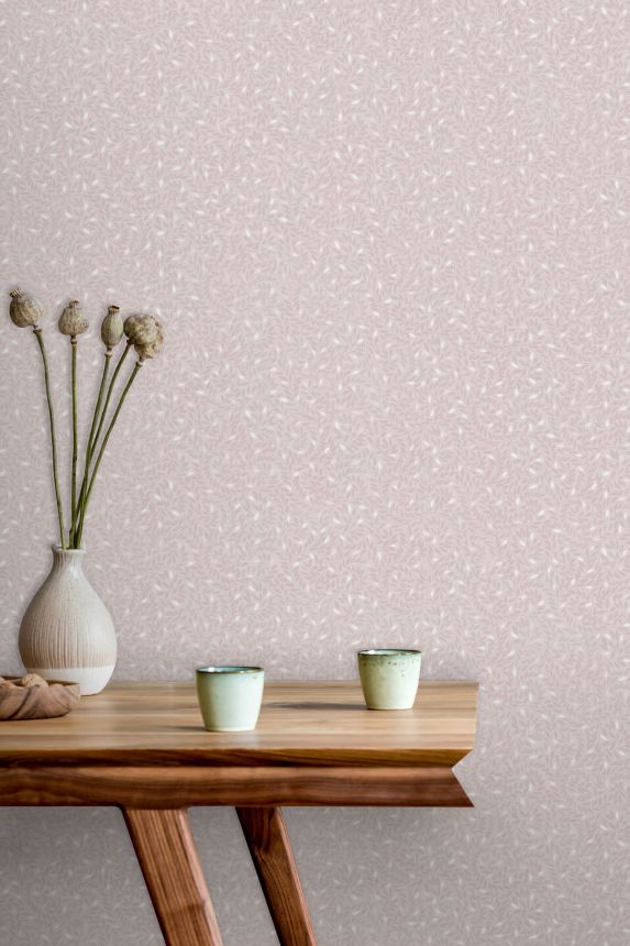 Old pink wallpaper with twigs, M67403, Botanique, Ugepa