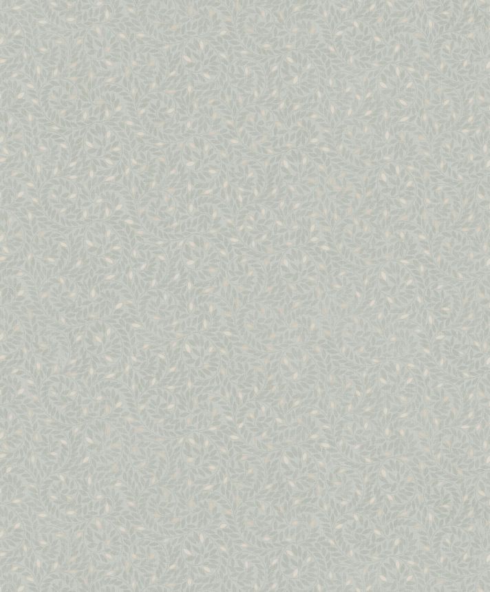 Green wallpaper with twigs, M67404, Botanique, Ugepa