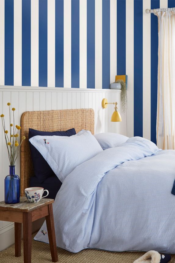 Blue and white striped wallpaper, 118550, Joules, Graham&Brown