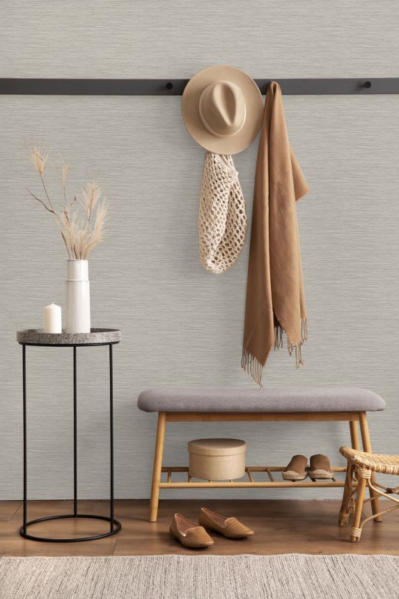Grey-beige textured wallpaper, 120728, Vavex 2025